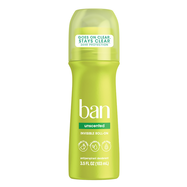 Ban Roll-On Antiperspirant Deodorant - Unscented